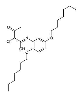 2-chloro-N-(2,5-diheptoxyphenyl)-3-oxobutanamide结构式