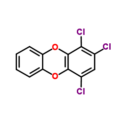 1,2,4-Trichlorooxanthrene structure