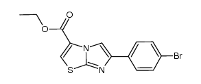 ETHYL 6-(4-BROMOPHENYL)IMIDAZO[2,1-B][1,3]THIAZOLE-3-CARBOXYLATE结构式