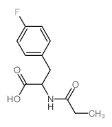 Phenylalanine,4-fluoro-N-(1-oxopropyl)-结构式