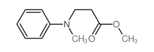 b-Alanine,N-methyl-N-phenyl-, methyl ester structure
