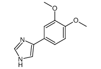 4-(3,4-dimethoxyphenyl)-1H-imidazole结构式