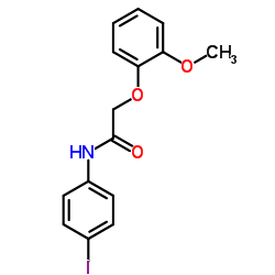 N-(4-Iodophenyl)-2-(2-methoxyphenoxy)acetamide Structure