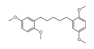 1,5-Bis-(2,5-dimethoxy-phenyl)-pentan Structure