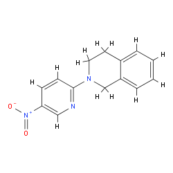 2-(5-硝基吡啶-2-基)-1,2,3,4-四氢异喹啉结构式