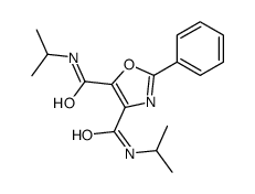 2-phenyl-4-N,5-N-di(propan-2-yl)-1,3-oxazole-4,5-dicarboxamide结构式