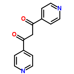 1,3-Propanedione, 1,3-di-4-pyridinyl- Structure