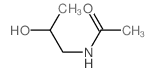 Acetamide, N-(2-hydroxypropyl)- Structure