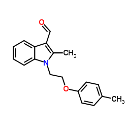 2-Methyl-1-[2-(4-methylphenoxy)ethyl]-1H-indole-3-carbaldehyde Structure