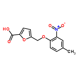 5-[(4-Methyl-2-nitrophenoxy)methyl]-2-furoic acid Structure