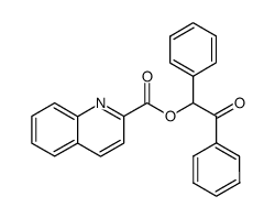 quinoline-2-carboxylic acid-(α'-oxo-bibenzyl-α-yl ester)结构式