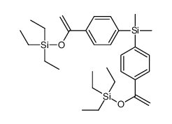 dimethyl-bis[4-(1-triethylsilyloxyethenyl)phenyl]silane Structure