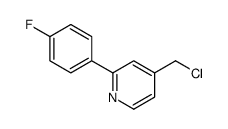 4-(chloromethyl)-2-(4-fluorophenyl)pyridine结构式