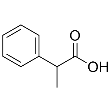 DL-2-Phenylpropionic acid structure