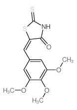 2-sulfanylidene-5-[(3,4,5-trimethoxyphenyl)methylidene]thiazolidin-4-one图片