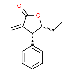 2(3H)-Furanone,5-ethyldihydro-3-methylene-4-phenyl-,(4R,5R)-rel-(9CI) Structure