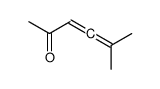 3,4-Hexadien-2-one, 5-methyl- (9CI) structure