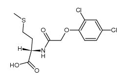 (S)-2-[[(2,4-Dichlorophenoxy)acetyl]amino]-4-(methylthio)butanoic acid结构式
