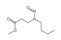 methyl 3-[butyl(nitroso)amino]propanoate Structure