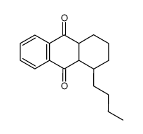 1-n-butyl-1,2,3,4,1a,4a-hexahydroanthraquinone Structure