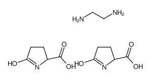 5-oxo-L-proline, compound with ethane-1,2-diamine (2:1) structure