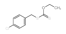 Carbonodithioic acid,S-[(4-chlorophenyl)methyl] O-ethyl ester Structure