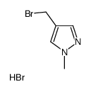 4-(溴甲基)-1-甲基-1H-吡唑氢溴酸盐结构式