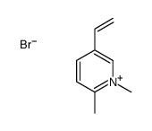 5-ethenyl-1,2-dimethylpyridin-1-ium,bromide Structure