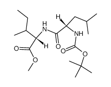 Boc-leucine-isoleucine methyl ester Structure