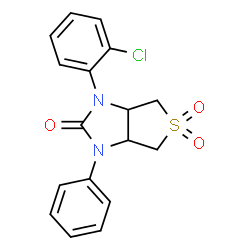 1-(2-Chlorophenyl)-3-phenyltetrahydro-1H-thieno[3,4-d]imidazol-2(3H)-one 5,5-dioxide structure