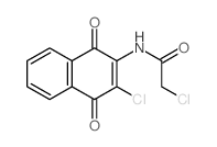 2-chloro-N-(3-chloro-1,4-dioxo-naphthalen-2-yl)acetamide Structure