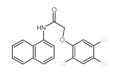 Acetamide, N-1-naphthalenyl-2-(2,4,5-trichlorophenoxy)- Structure