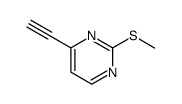 Pyrimidine, 4-ethynyl-2-(methylthio)- (9CI)结构式