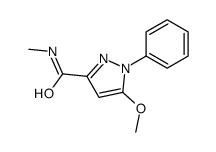 5-methoxy-N-methyl-1-phenylpyrazole-3-carboxamide结构式