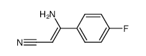 (E/Z)-3-amino-3-(4-fluorophenyl)acrylonitrile结构式