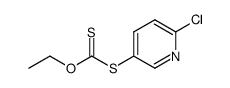 S-(6-chloro-3-pyridyl) O-ethyl dithiocarbonate Structure