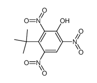 3-tert-Butyl-2,4,6-trinitro-phenol Structure