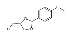 [2-(4-methoxy-phenyl)-[1,3]dioxolan-4-yl]-methanol结构式