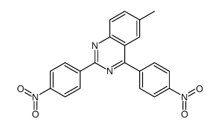 6-methyl-2,4-bis(4-nitrophenyl)quinazoline Structure