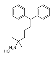 2-methyl-6,6-diphenylhexan-2-amine,hydrochloride Structure