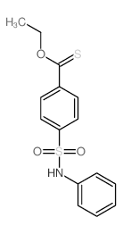 Benzenecarbothioicacid, 4-[(phenylamino)sulfonyl]-, O-ethyl ester structure