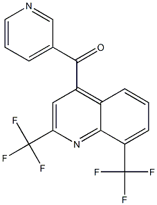 (2,8-Bis-trifluoromethyl-quinolin-4-yl)-pyridin-3-yl-methanone结构式