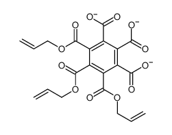 4,5,6-tris(prop-2-enoxycarbonyl)benzene-1,2,3-tricarboxylate Structure