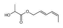 hexa-2,4-dienyl 2-hydroxypropanoate Structure