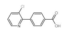 4-(3-Chloropyridin-2-yl)benzoic acid structure