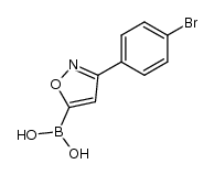 [3-(4-bromo-phenyl)-isoxazol-5-yl]-boronic acid结构式