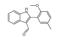 1H-Indole-3-carboxaldehyde,2-(2-methoxy-5-methylphenyl)-(9CI) picture