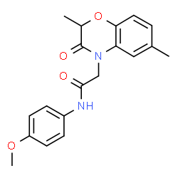 4H-1,4-Benzoxazine-4-acetamide,2,3-dihydro-N-(4-methoxyphenyl)-2,6-dimethyl-3-oxo-(9CI) Structure