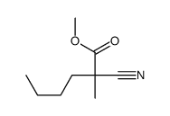 methyl 2-cyano-2-methylhexanoate结构式