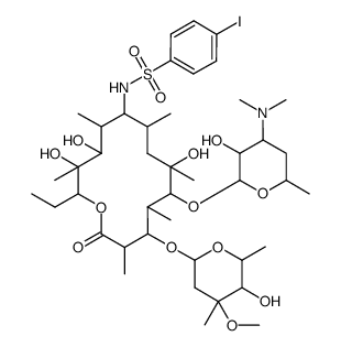 (9S)-9-Deoxo-9-[[(4-iodophenyl)sulfonyl]amino]erythromycin结构式